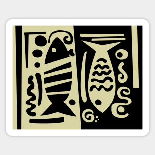 Peces Abstractos Sticker